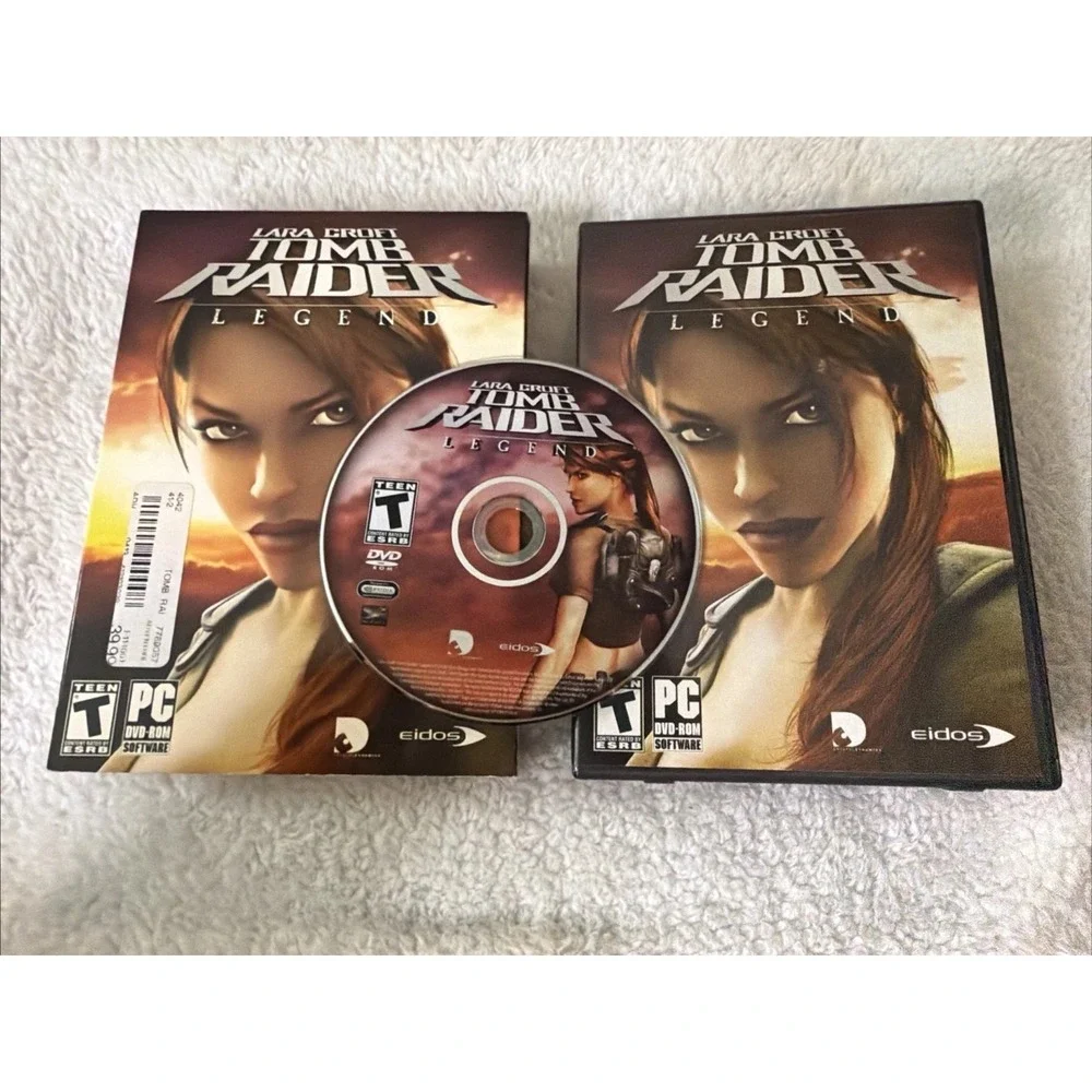 Lara Croft Tomb Raider Legends PC DVD ROM & Complete Guide Field Notes Game VTG
